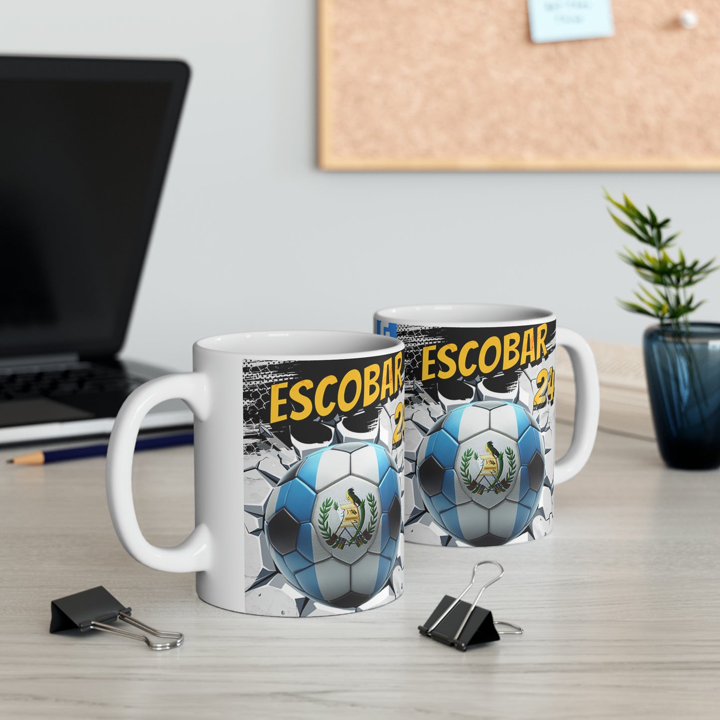 Ceramic Mug, 11oz Taza de café de Guatemala personalizada Taza de fútbol de cerámica personalizada