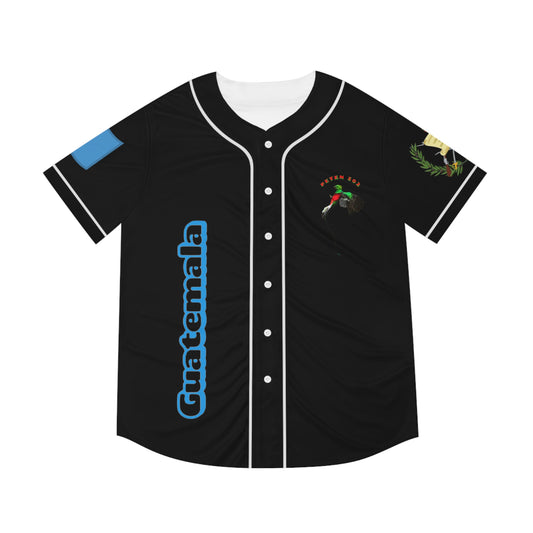 Men's Baseball Jersey (AOP) Camiseta de béisbol de Guatemala personalizada para hombres y mujeres, camiseta de orgullo guatemalteco