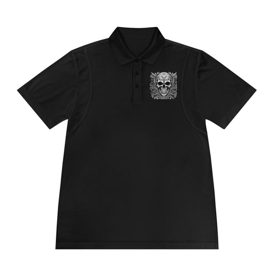 Men's Sport Polo Shirt Camiseta Fantasia de Calavera