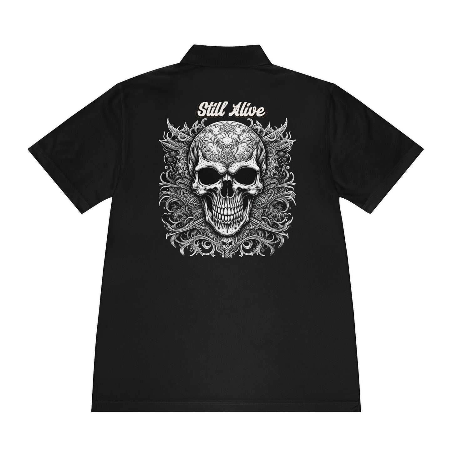 Men's Sport Polo Shirt Camiseta Fantasia de Calavera