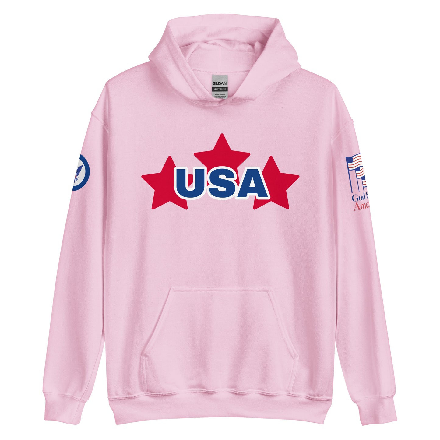 Sudadera con capucha unisex Sudaderas gráficas con capucha para hombre, diseño patriótico de Estados Unidos, manga larga, con bolsillo